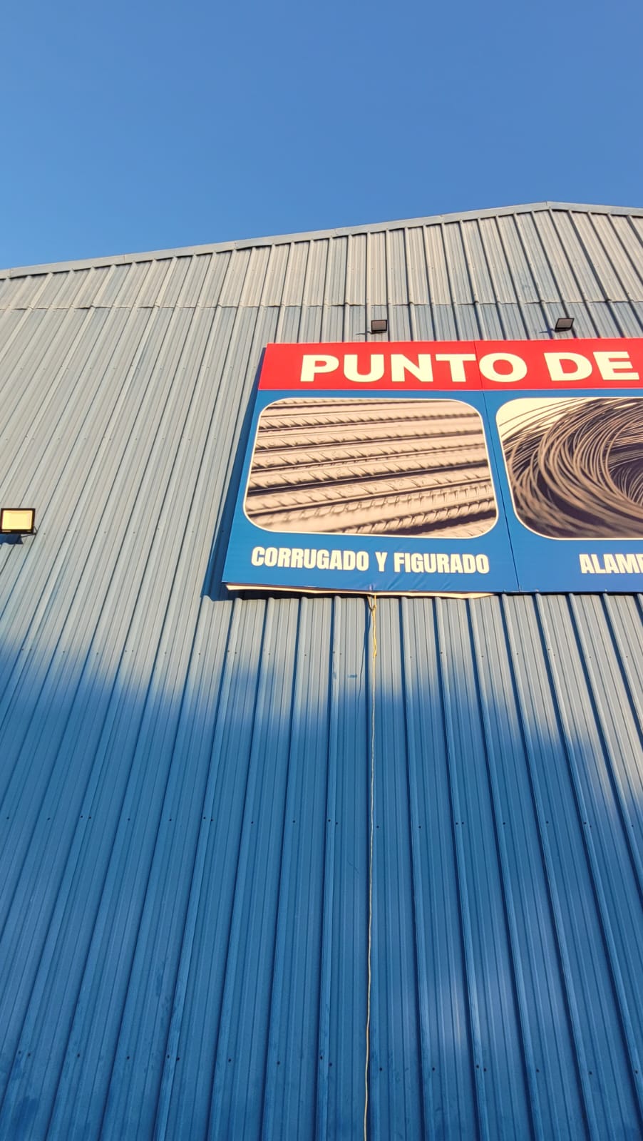 Aviso tipo bastidor