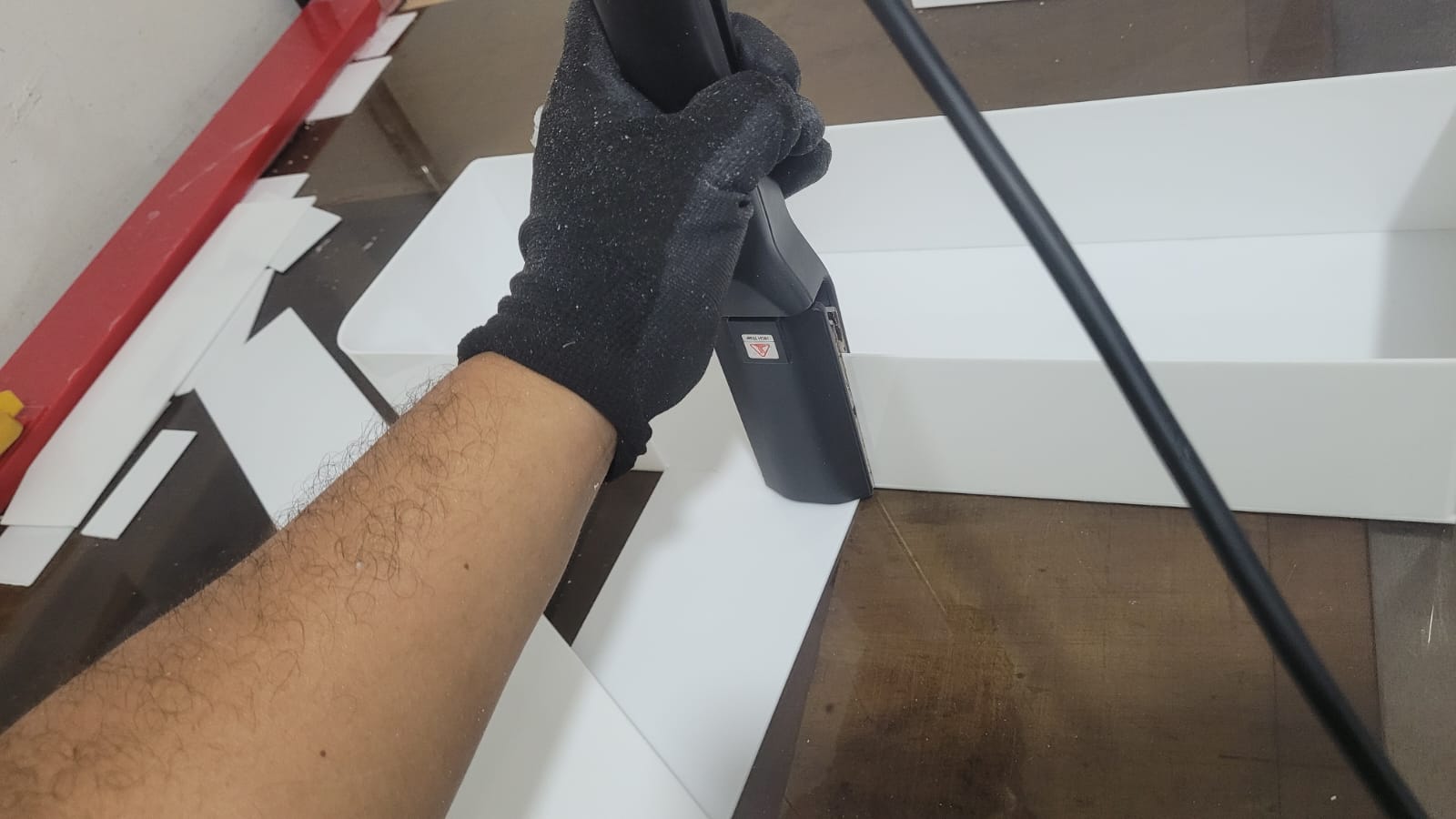 Fabricación de aviso volumétrico