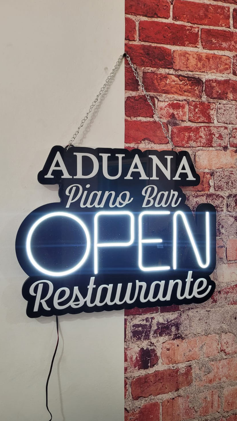 Aviso en neonflex
